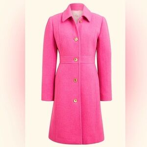 J. Crew Factory Vibrant Pink Trench Coat